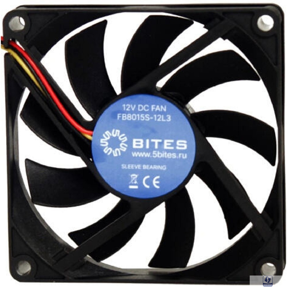5bites Вентилятор FB8015S-12L2 80X15 / SLEEVE / 2000RPM / 2P
