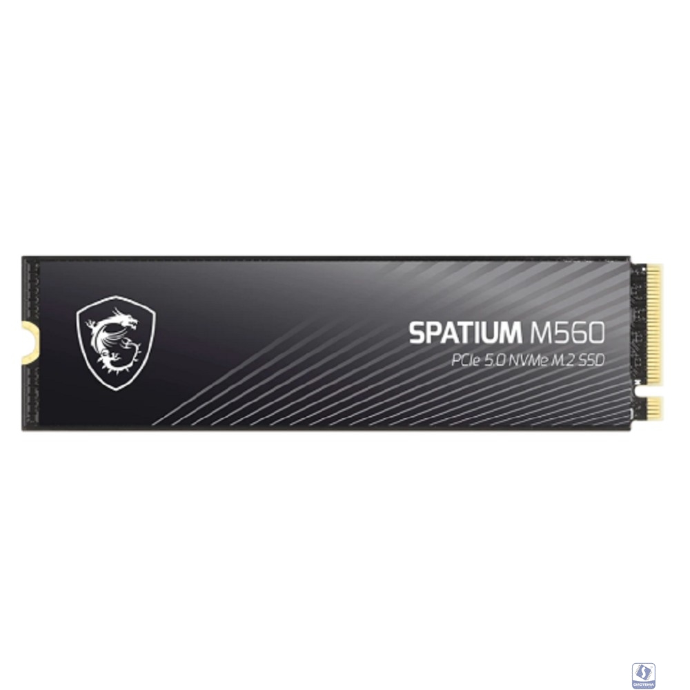 Твердотельный накопитель SSD MSI M.2 2280 2TB SPATIUM M560 Client SSD S78-440Q940-P83, PCIe Gen4x4 with NVMe,  3D TLC, R/ W 4900/ 4400
