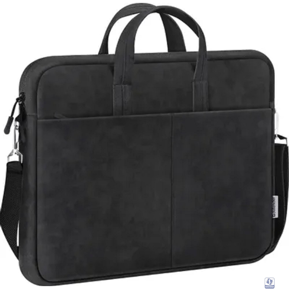 Defender Сумка для ноутбука Solid  15.6" PU кожа, черный, карман (26091)			