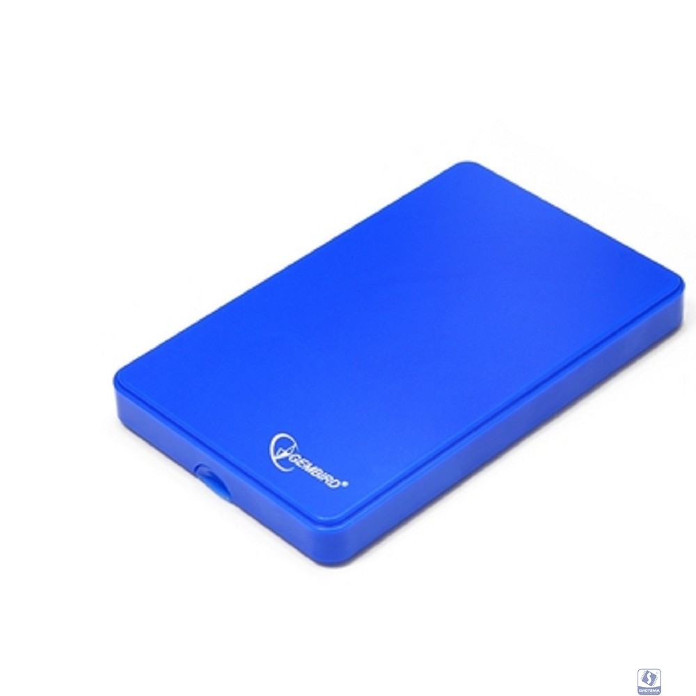 Gembird EE2-U2S-40P-B Внешний корпус 2.5" Gembird EE2-U2S-40P-B, синий, USB 2.0, SATA, пластик