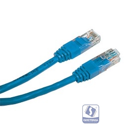 Cablexpert Патч-корд UTP PP12-0.5M/B кат.5, 0.5м, литой, многожильный (синий)