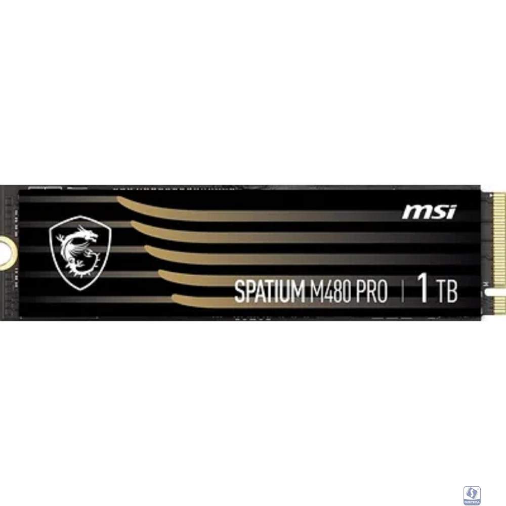 Твердотельный накопитель SSD MSI 1TB PCIe 4.0 NVMe M.2 SPATIUM M480 PRO 