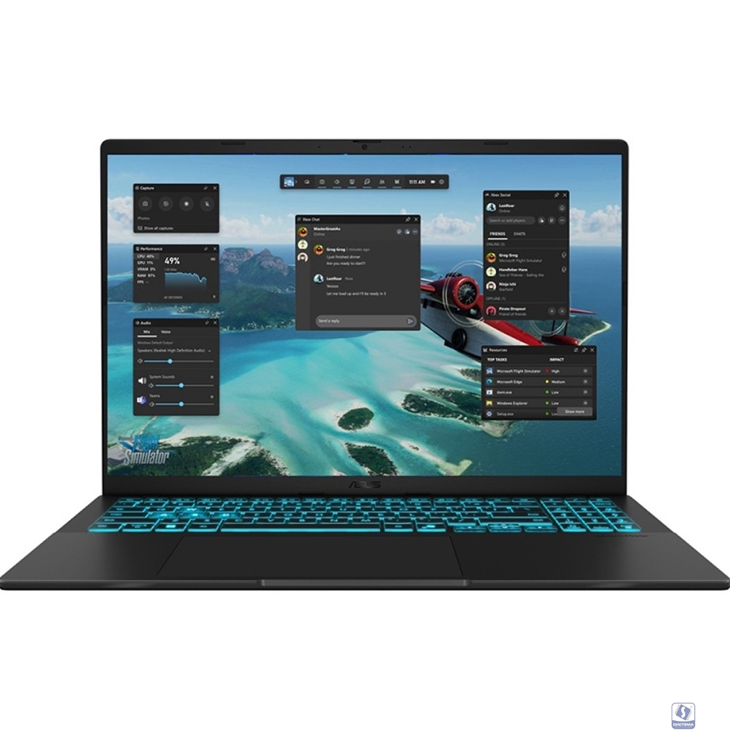ASUS VivoBook V3607VM-RP067 [90NB16K1-M005N0] Black 16" 