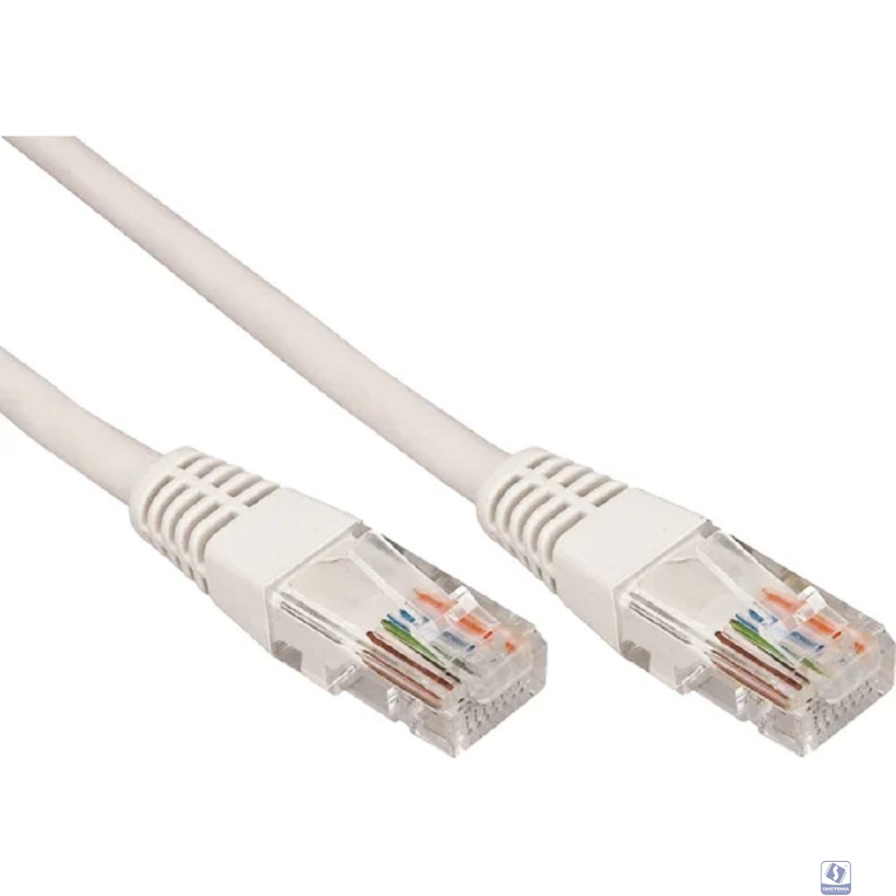 Rexant (18-1004) Шнур коммутационный, патч-корд, U/UTP RJ45-RJ45 CAT 5e, PVC, серый, 1,5м