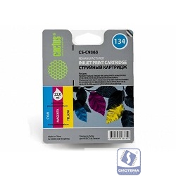CACTUS  C9363HE Картридж  №134 для HP Deskjet 460/5743/6543/6843/9803/PSC1613/2353/K7103, цветной, 