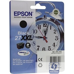EPSON C13T27914020/4022 Картридж с черными чернилами DURABrite Ultra экстраповышенной XXL емкости (2200 стр.) для Epson WorkForce WF-7620DTWF (cons ink)