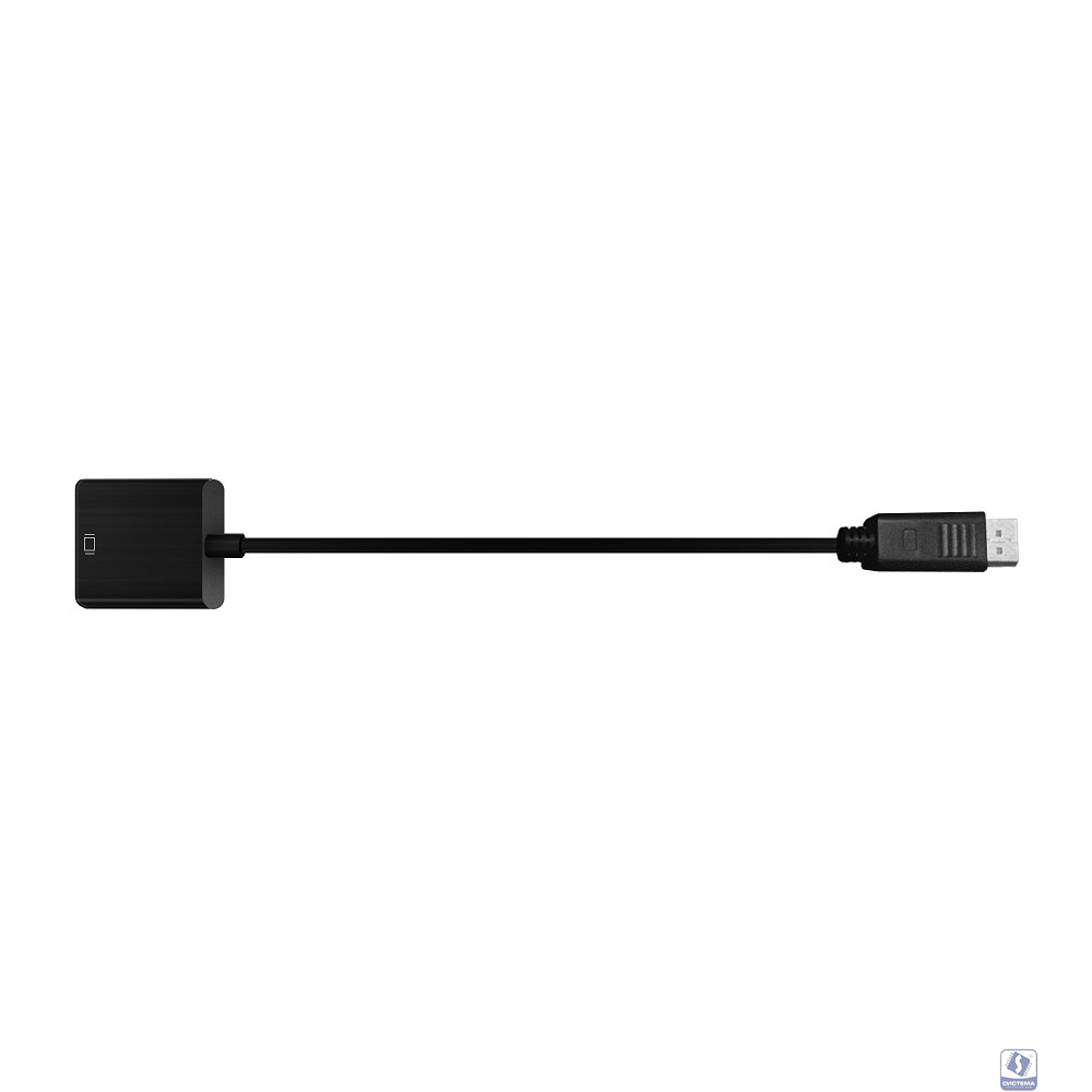Bion Переходник с кабелем HDMI - DisplayPort, 19F/20M, однонаправленный DP->HDMI, 15см, черный [BXP-A-HDMI-DP-02]