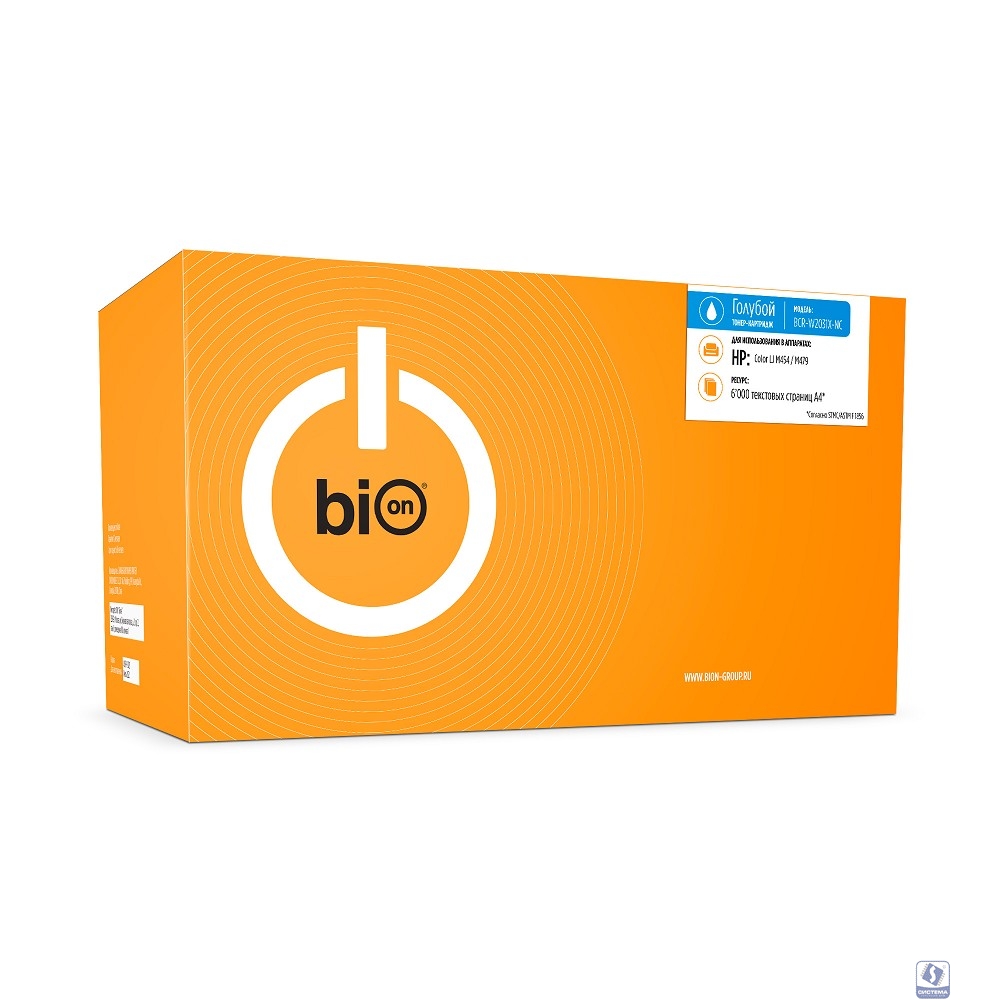 Bion BCR-W2031X-NC Картридж для HP  (6000  стр.), Голубой, без чипа