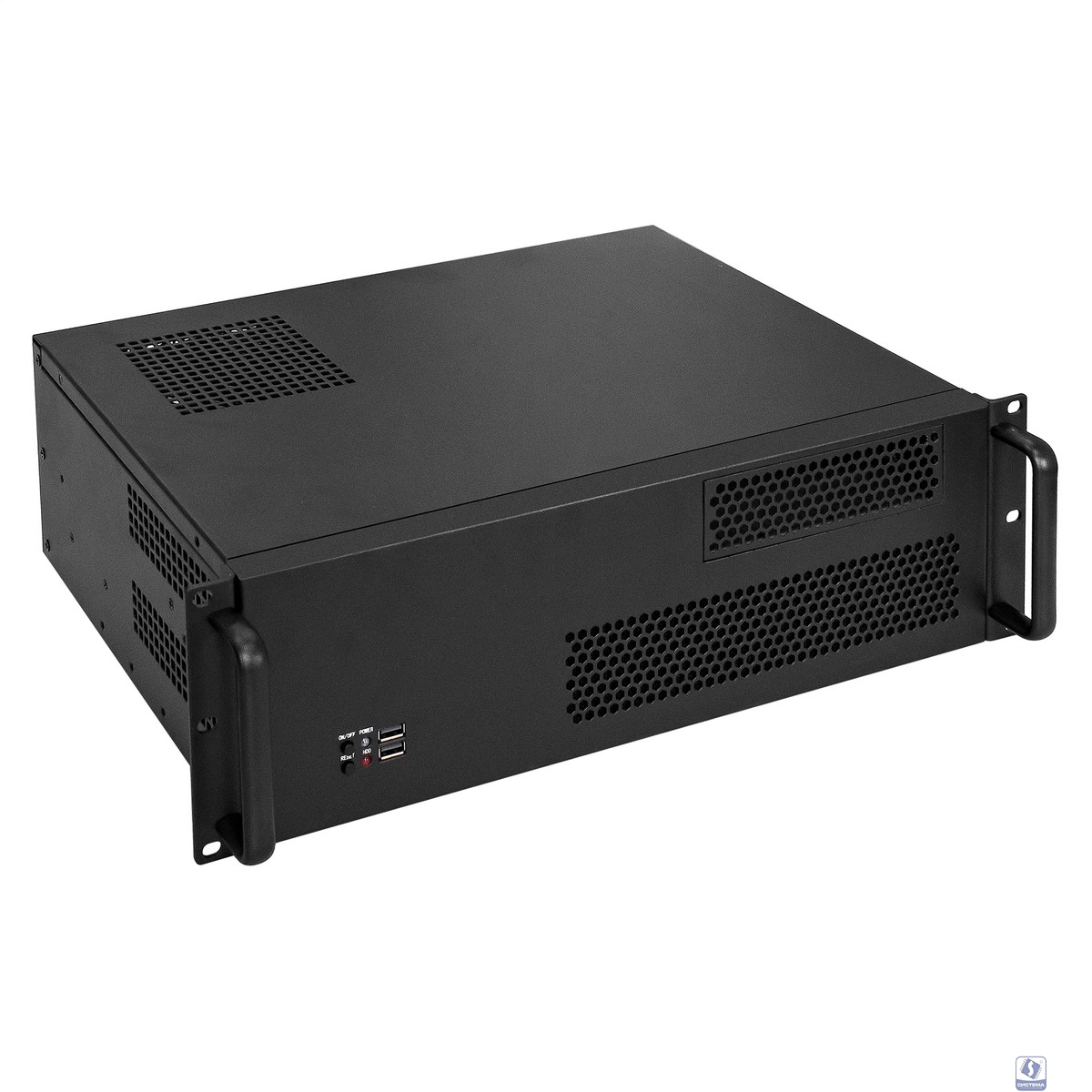 Exegate EX279706RUS Серверный корпус Exegate Pro 3U330-02 <RM 19",  высота 3U, глубина 330, без БП, USB>