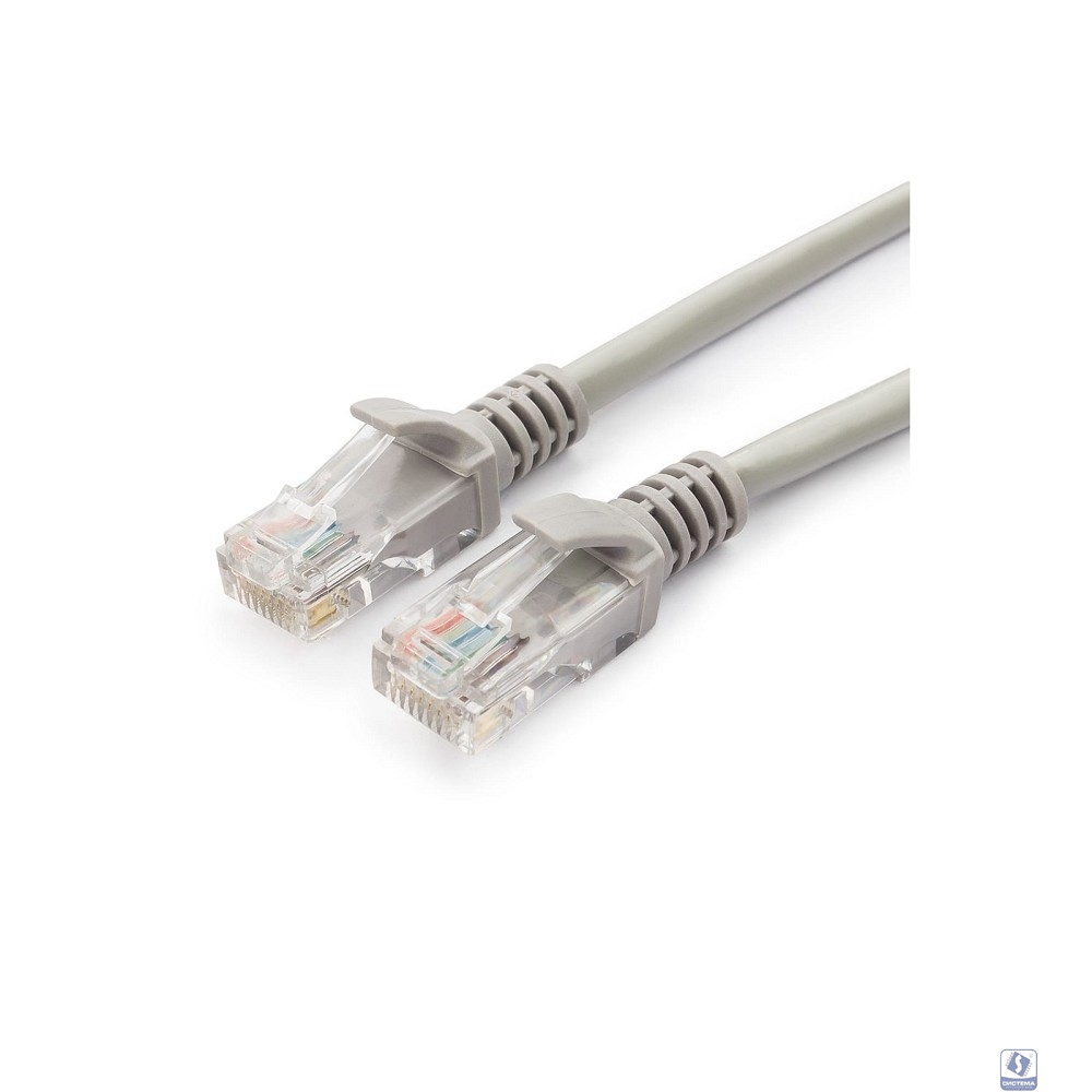 Cablexpert Патч-корд UTP PP12-0.5M кат.5, 0.5м, литой, многожильный (серый)