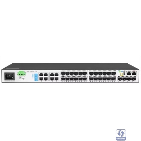 SNR SNR-S3850G-24FX Управляемый коммутатор уровня 3, 16 портов 100/1000Base-X SFP, 8 портов Combo 10/100/1000Base-T|100/1000Base-X SFP, 4 порта 1/10G SFP+, RPS 12V DC