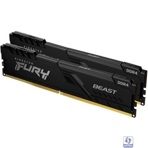 Kingston DRAM 64GB 3600MHz DDR4 CL18 DIMM (Kit of 2) FURY Beast Black KF436C18BBK2/64