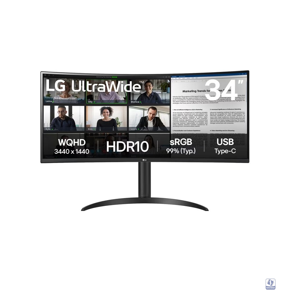 LCD LG 34" 34WR55QK-B 