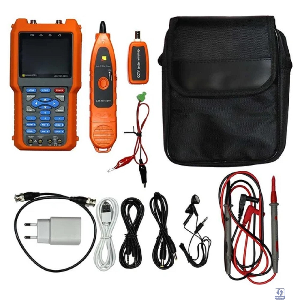 Тестер Lanmaster LAN-TST-CCTV (упак:1шт) оранжевый