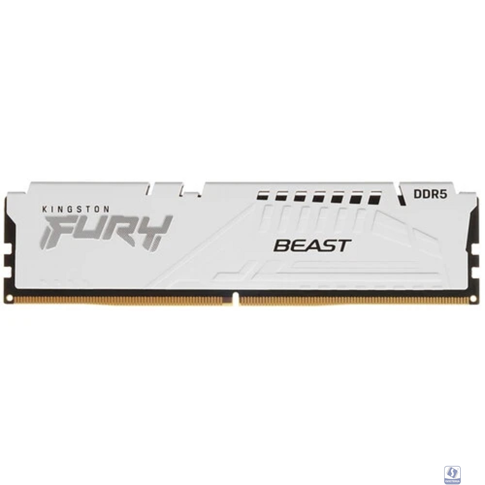 Kingston DDR5 DIMM 16Gb PC41600, 5200Mhz, Kingston FURY Beast White XMP CL40 (KF552C40BW-16)