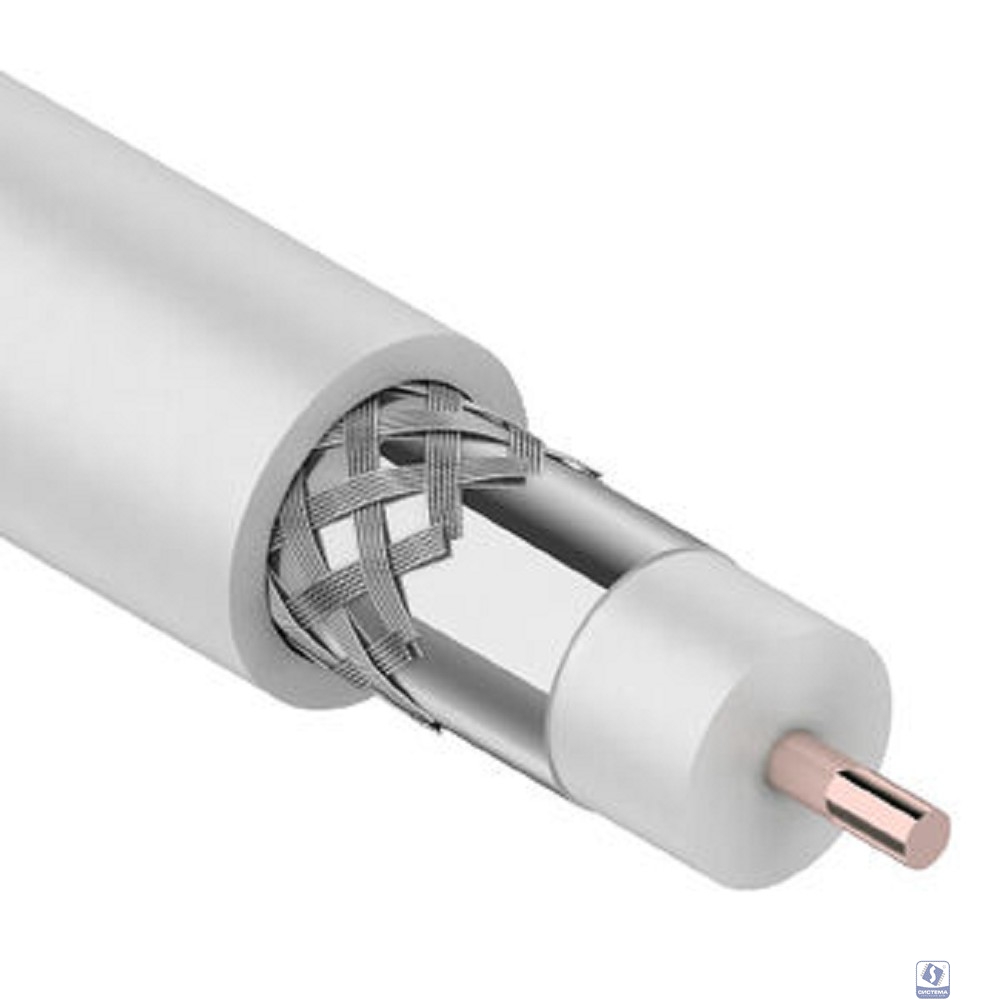 Rexant (01-3001) Кабель коаксиальный магистральный RG-11U, 75Ом, CCS/Al/Al, 83%, 305м, INDOOR, белый