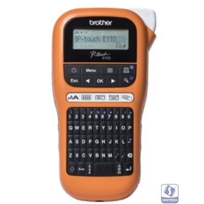 Brother P-Touch PT-E110VP  Ручная профессиональная электронная система для печати наклеек  PTE110VPR1