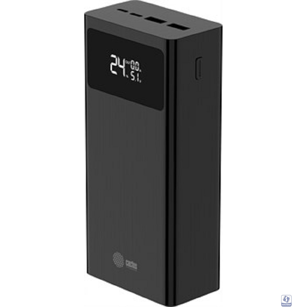 Мобильный аккумулятор Cactus CS-PBFSKA-30000 30000mAh 22.5W 4.5A USB-A/USB-C черный