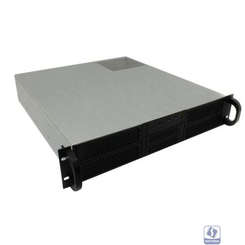 Procase Корпус 2U server case,4x5.25+2HDD,черный,без блока питания(PS/2,mini-redundant),глубина 450мм,mATX 9.6"x9.6"
