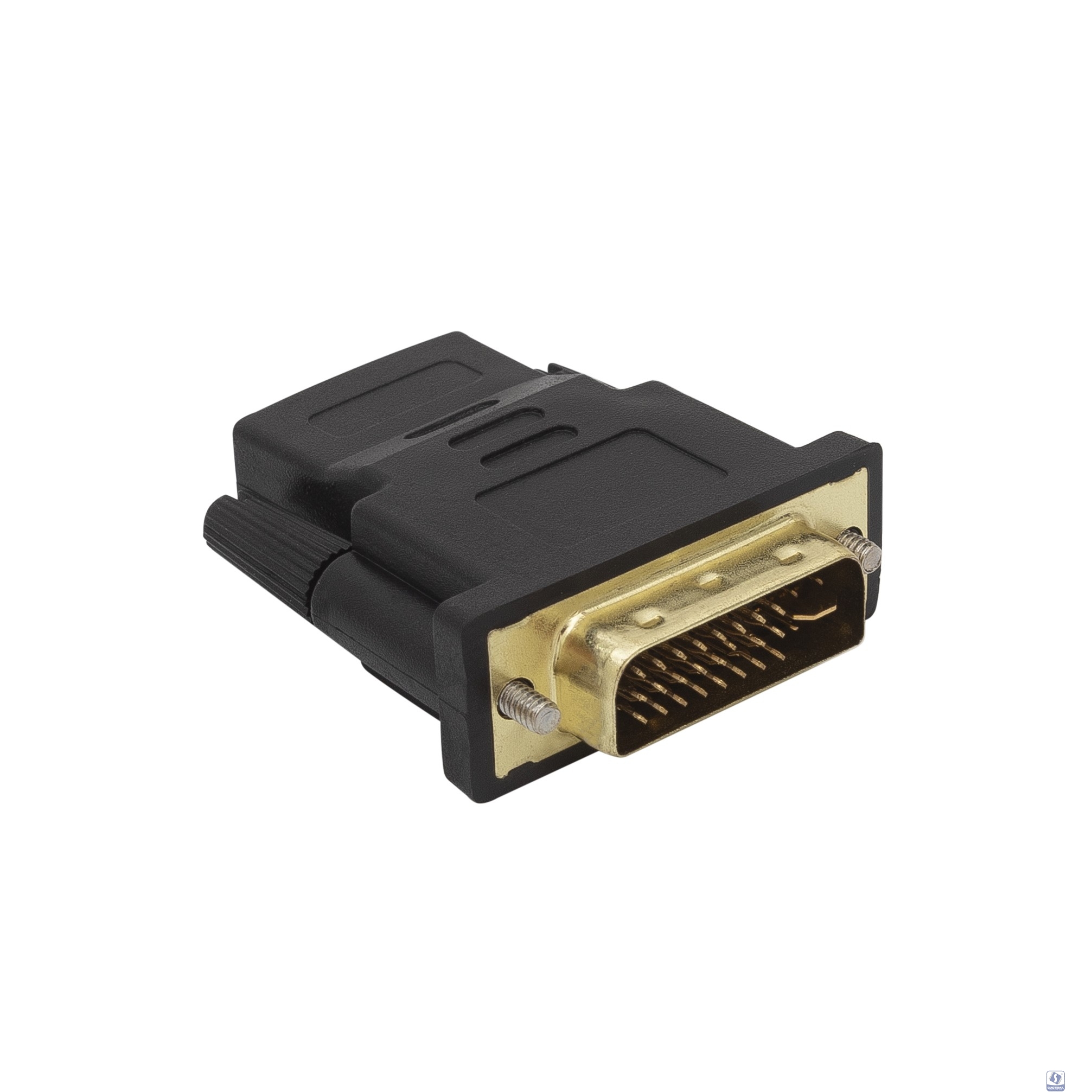Bion Переходник HDMI - DVI-I 19F/19M (мама-папа), позолоченные контакты, черный [BXP-A-HDMI-DVI-2]