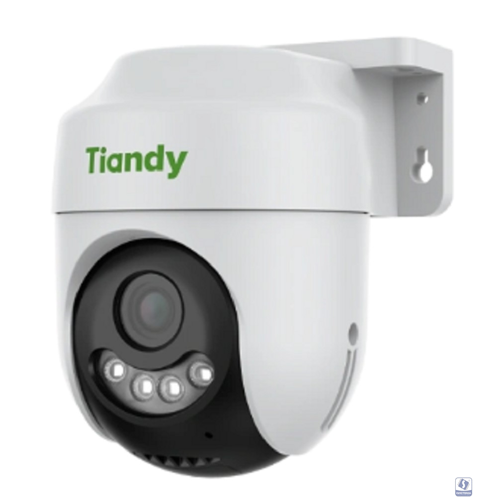 Tiandy TC-H333K Spec:AK/I5W/WIFI/Eu/4mm компактная поворотная уличная, 3Мп, 2304х1296@20к/c, DWDR, цвет: 0.002лк, S+265, H.265(HP), S+264, H.264(HP, MP, BP), объектив 4мм, встроенные микрофон и динами