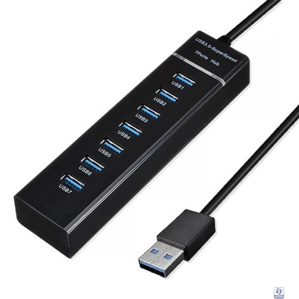KS-is KS-568 USB хаб 7 x USB 2.0 F в USB 3.0 Type A M с БП KS-is KS-568 USB хаб 7 x USB 2.0 F в USB 3.0 Type A M с БП
