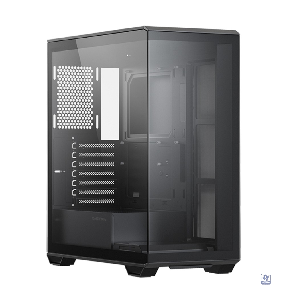 XASTRA Корпус Q600-0F Black ATX/Aquarium/Screewless/no fans/ Q600-0F