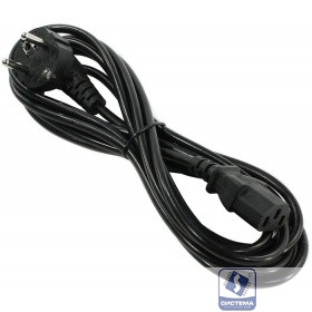 Aopen (ACE021-3M) Кабель компьютер-розетка 3 метра 220V (EURO) <VDE> 3G*0,5mm2