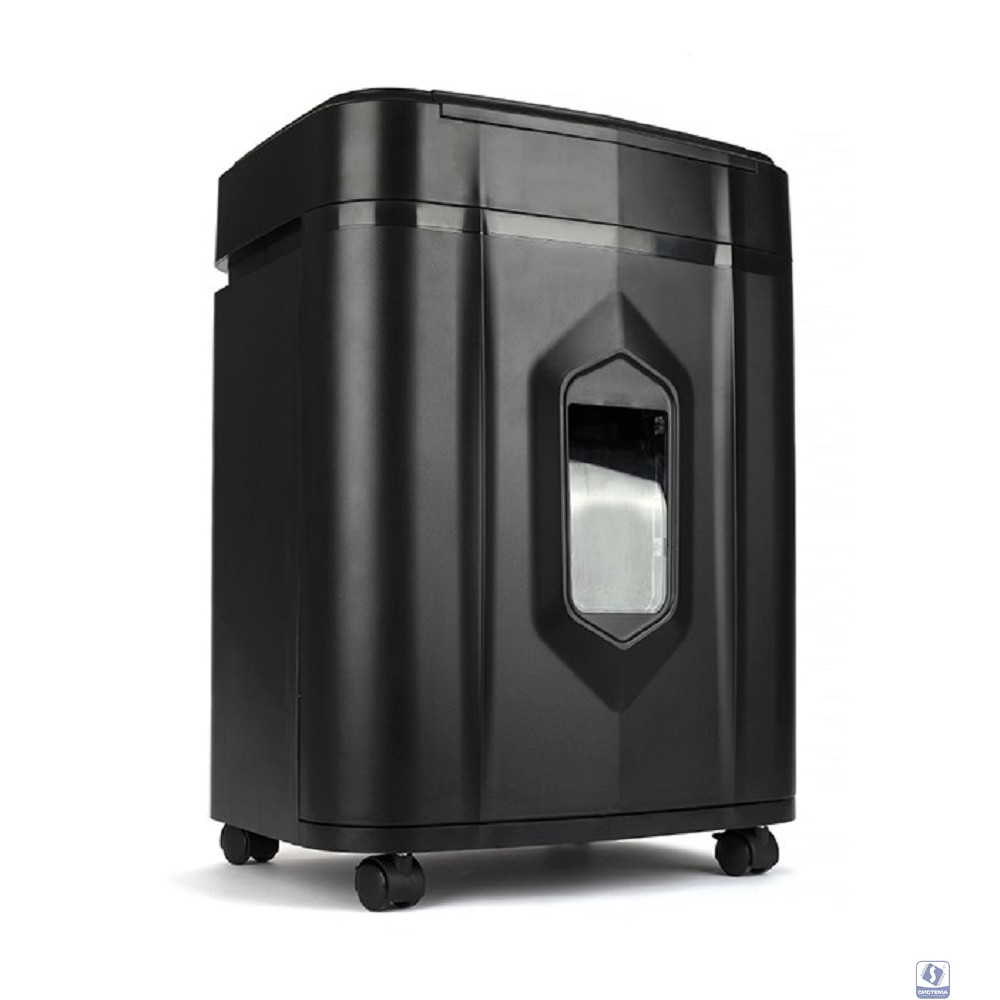 ГЕЛЕОС Уничтожитель документов  АП20-4,   DIN P-4 (4 ур-нь секр.), фрагмент 3,9х12мм,   АВТОПОДАЧА 131 лист  (70г/м2), пл.карты/скрепки/скобы, 20 литра    