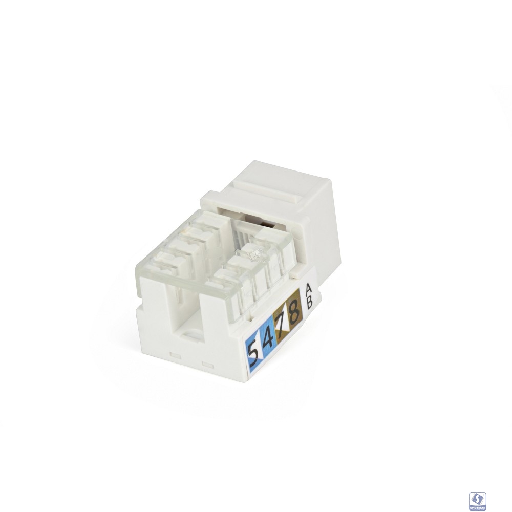 Hyperline KJ9-8P8C-C6-90-WH Вставка Keystone Jack RJ-45(8P8C), категория 6, белая