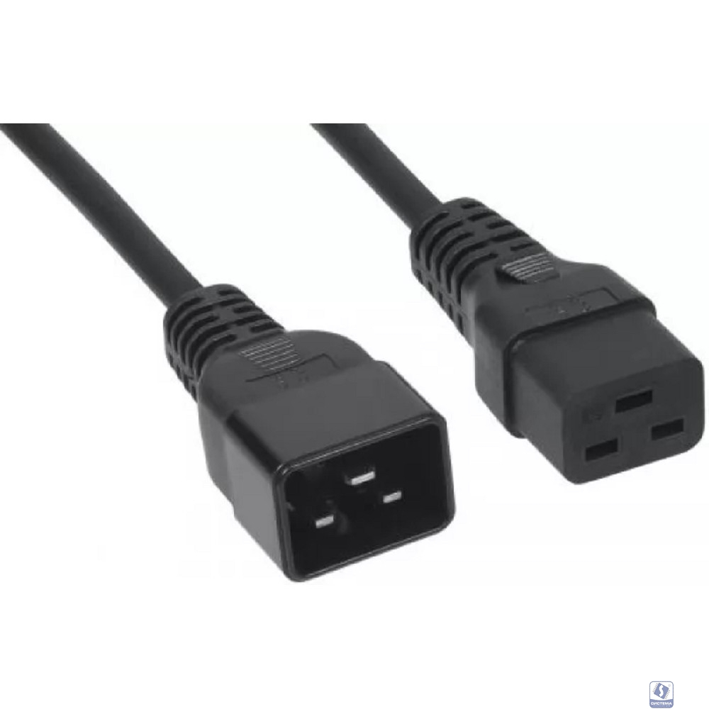 Filum Кабель питания  FL-PC-C19/C20-C3-1.8-BK ПВС-АП 3x2.5 С19 - C20, 220/250В, 16А, чёрный, 1,8м (974710)