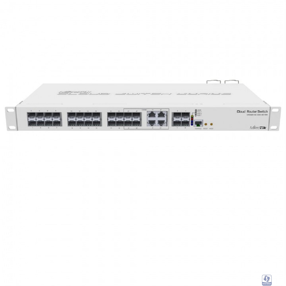 MikroTik CRS328-4C-20S-4S+RM Коммутатор управляемый, в стойку, 20х SFP, 4x SFP+ , 4х RJ45/SFP