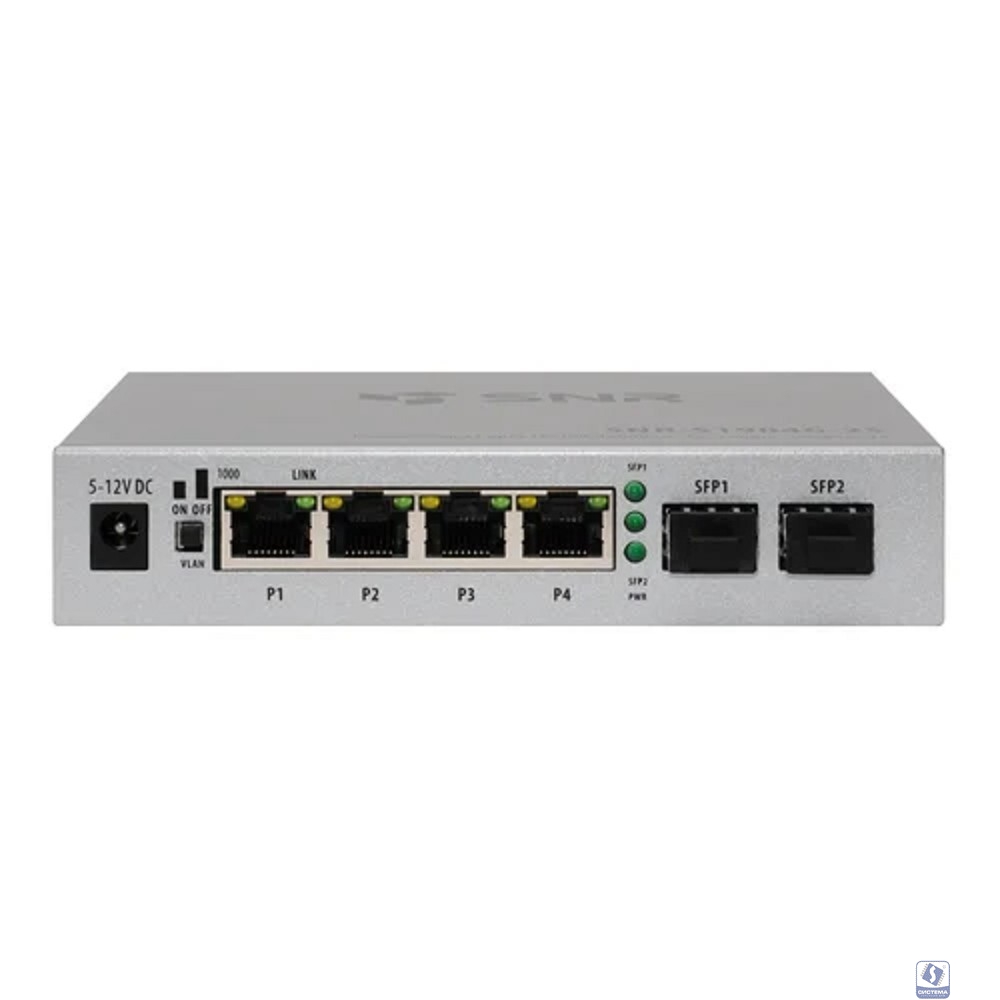 SNR SNR-S1904G-2S Неуправляемый коммутатор уровня 2, 4 порта 10/100/1000Base-T, 2 порта 1000Base-X (SFP)
