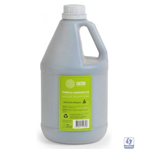 Тонер Cactus CS-TSG2-1000 черный флакон 1000гр. для принтера Samsung ML 2160/2165/SCX 3400