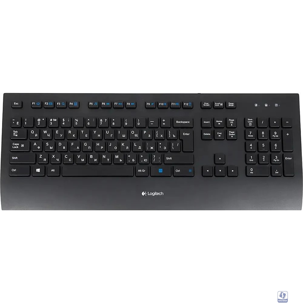 920-005215 Logitech Клавиатура K280E USB оригинальная заводская гравировка RU/LAT