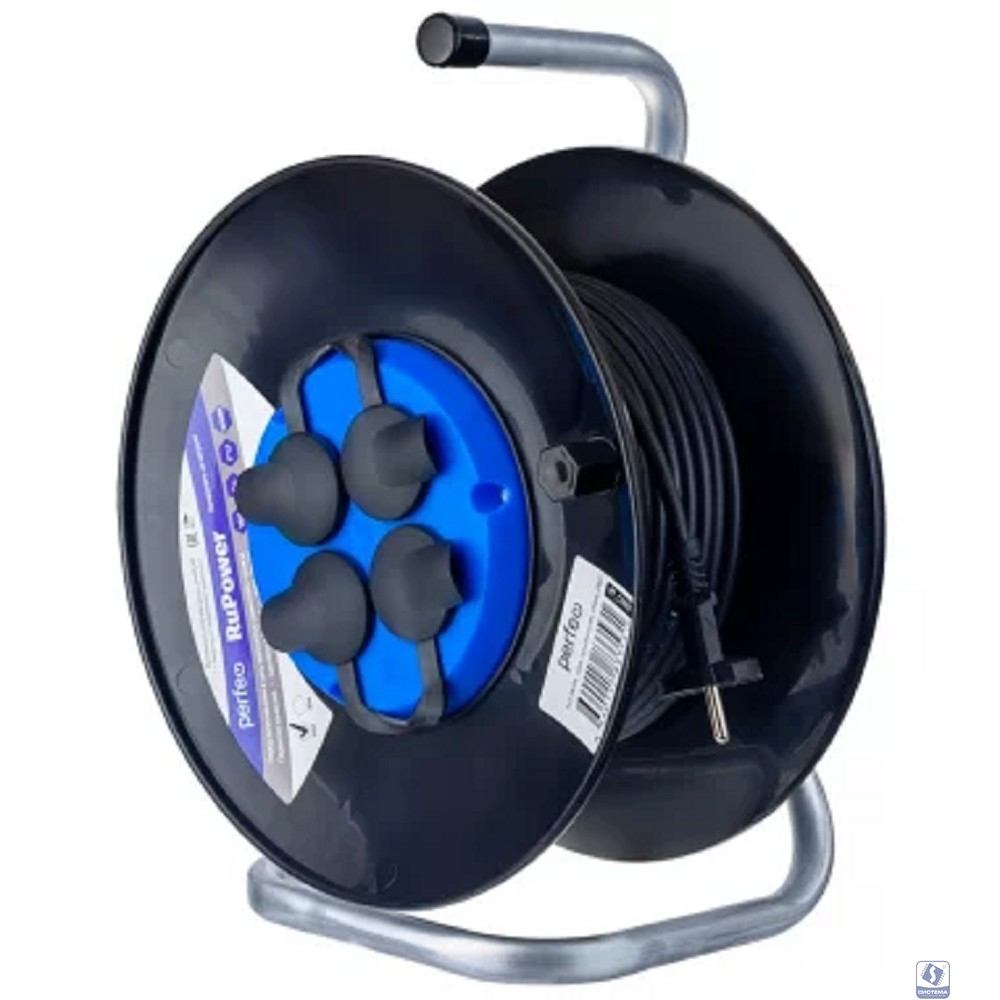 Perfeo удлинитель на катушке без заземления "RU POWER" 40м 4гн 16А ПВС 2х1,5 IP44 (РБК16).