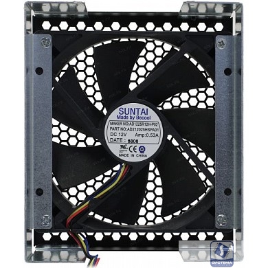 Procase 5TF-120-V1-FAN Переходник 3*5.25" для крепления вентилятора 120*120*25мм с вентилятором PWM