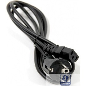 Telecom Кабель (TE021-CU0.5-1.8M) компьютер - розетка 220V (EURO) 1.8м, 3G0,5mm медь 