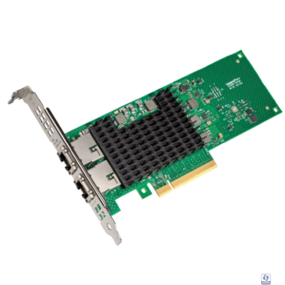 Intel X710T2LBLK Сетевая карта/ Intel® Ethernet Network Adapter X710-T2L, Dual Ports RJ45, X710-AT2, 10GbE/5GbE/2.5GbE/1GbE/100Mb, PCIe v3.0 (8.0GT/s), QoS, VMDq, SR-IOV, iSCSI/NFS