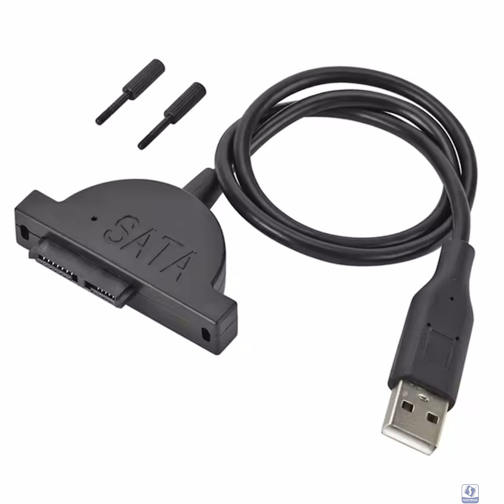 ORIENT UHD-302SL, USB 2.0 адаптер Slimline SATA для оптических приводов ноутбука, кабель подключения USB Type-A с винтами крепления (33337)