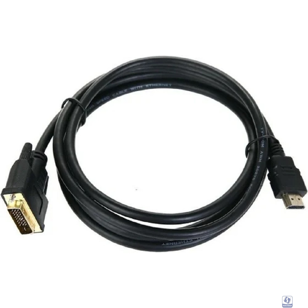 TV-COM Кабель (L)CG135E-2M HDMI to DVI-D Dual Link (19M -25M) 2м[6939510900101]