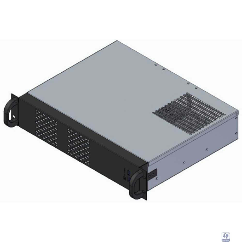 Procase 2U350-04 (Корпус 2U Rack server case, черный, без блока питания(PS/2), глубина 350мм, MB 9.6"x9.6" 4 HDD)