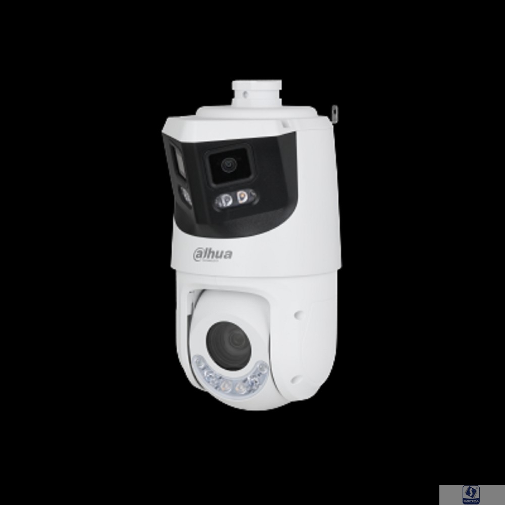 DAHUA DH-SDT4E425-8P-GB-APV1 Уличная купольная PTZ IP-видеокамера , 1/2.7" 8Мп CMOS,, 2.8мм, ИК 30м, Led 30м (панорамный модуль) 1/2.8 4Мп CMOS, F1.6, 5мм–125мм, ИК 100м, Led 50м(PTZ-модуль)