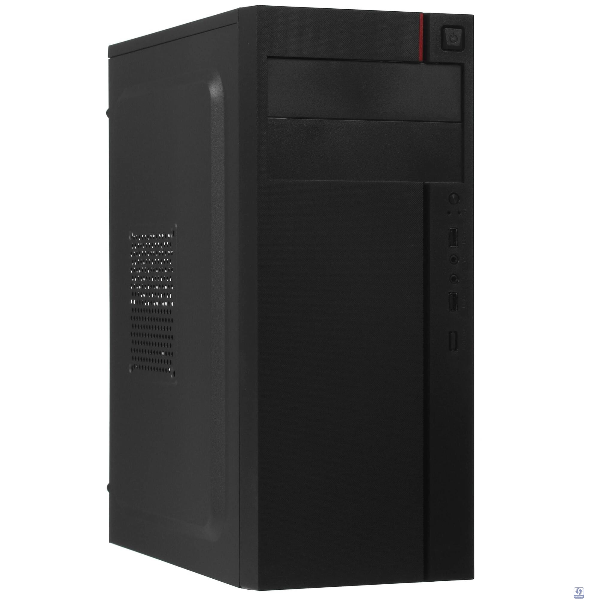 Exegate EX290172RUS Корпус Miditower ExeGate AA-440 (ATX, без БП, 2*USB, аудио, черный)