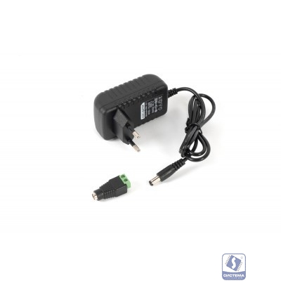 БАСТИОН Mollusk-VRK 12/1 источник питания 12В, 1А. Сетевой диапазон 110-245В встр. вилка (8830)