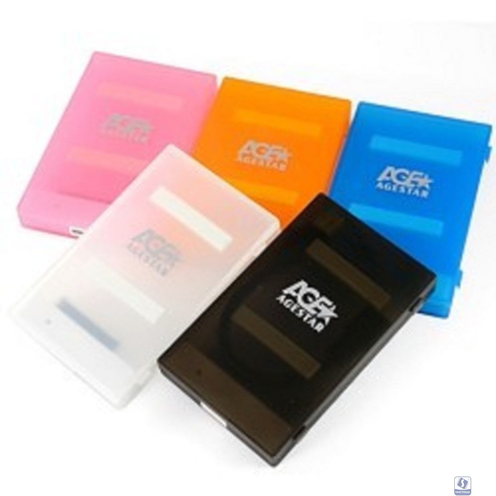 AgeStar 3UBCP1-6G (BLUE) USB 3.0 Внешний корпус 2.5" SATA HDD/SSD AgeStar 3UBCP1-6G (BLUE) USB 3.0, пластик, синий, безвинтовая конструкция