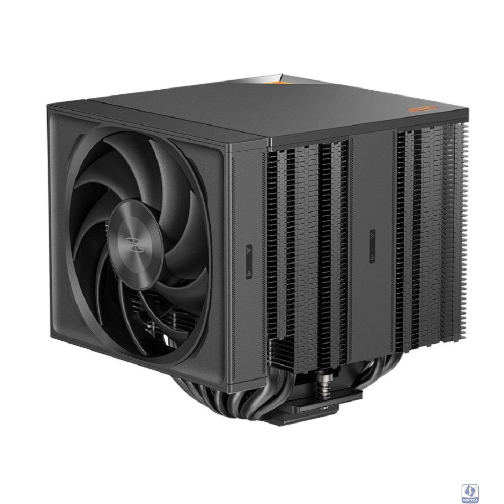 Кулер для процессора/ PCCooler RZ820 BK (289W, 4-pin PWM, 165mm, Al/Cu, 4x8mm+4x6mm, 1x140mm+1x150mm, 71.9CFM/86.7CFM, 27.1dBA/32dBA, 1500RPM/2200RPM, S: 1851/1700/1200/20XX/115X, AM5/AM4, black)