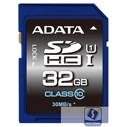 SecureDigital 32Gb A-DATA ASDH32GUICL10-R 
