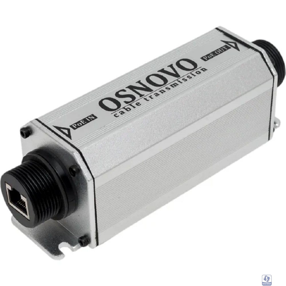 E-PoE/1W Уличный PoE удлинитель 10M/100M Fast Ethernet до 500м (до 22W).