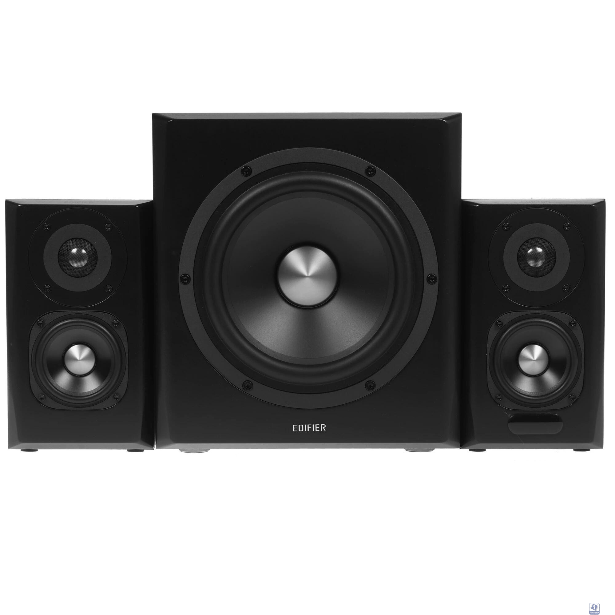 Edifier S351DB Black <2.1,150W RMS, дерево, Bluetooth aptX>